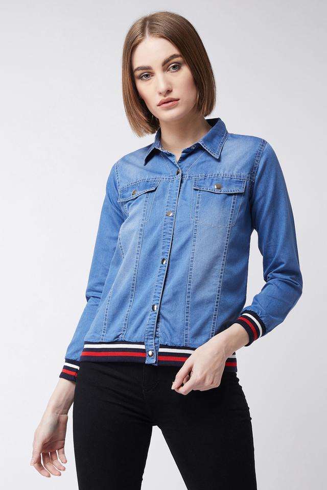 miss chase Solid Polo Cotton Women's Casual Wear Jacket-picture-20