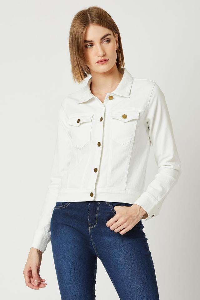 miss chase Solid Polo Cotton Women's Casual Wear Jacket-picture-28