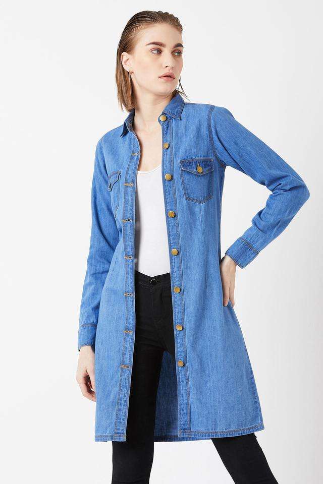 miss chase Solid Polo Cotton Women's Casual Wear Jacket-picture-21