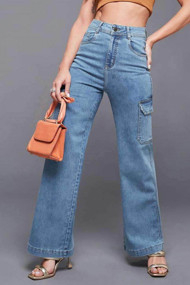 miss chase High Rise Heavy Wash Denim Relaxed Fit Women's Jeans-picture-28