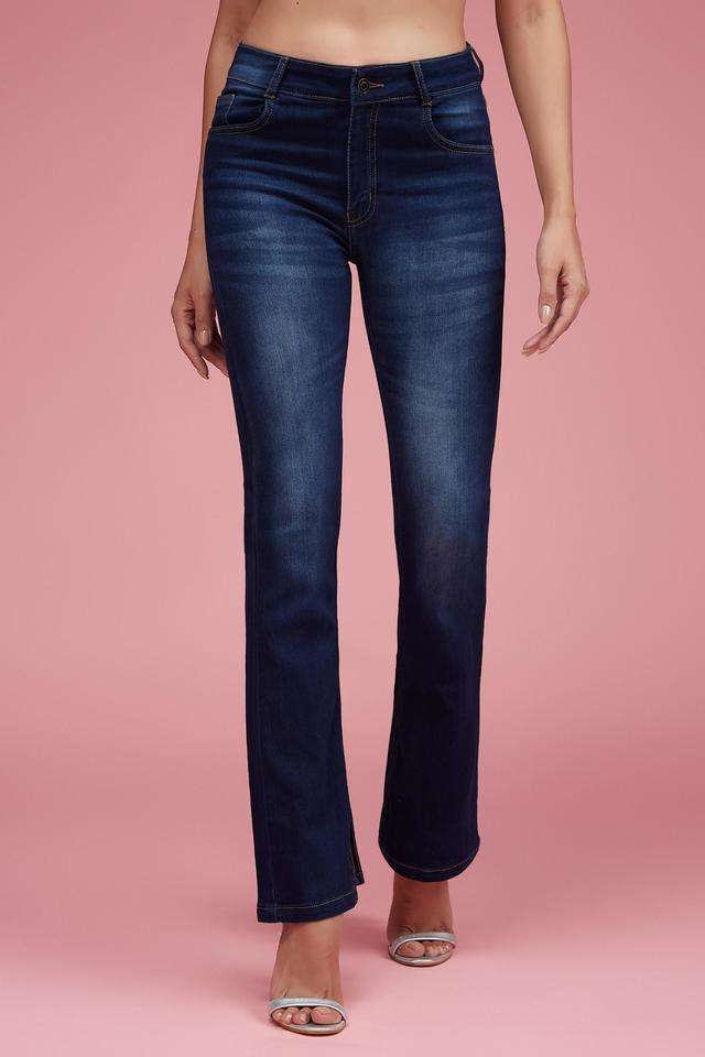 miss chase Mid Rise Light Wash Denim Bootcut Fit Women's Jeans-picture-13