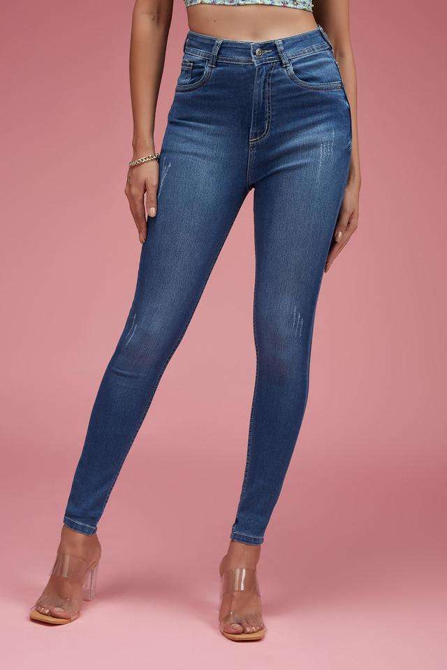 High Rise Denim Skinny Fit Women's Jeans