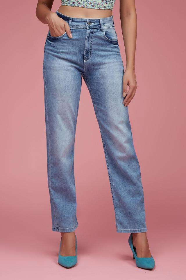 High Rise Denim Relaxed Fit Women's Jeans