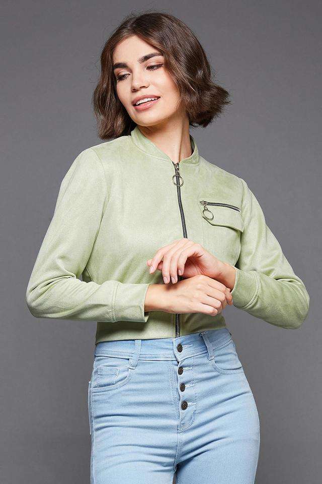 miss chase Solid Polyester Women's Casual Wear Jacket-picture-35