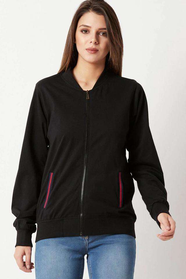 miss chase Solid Round Neck Blended Fabric Women's Casual Wear Jacket-picture-26