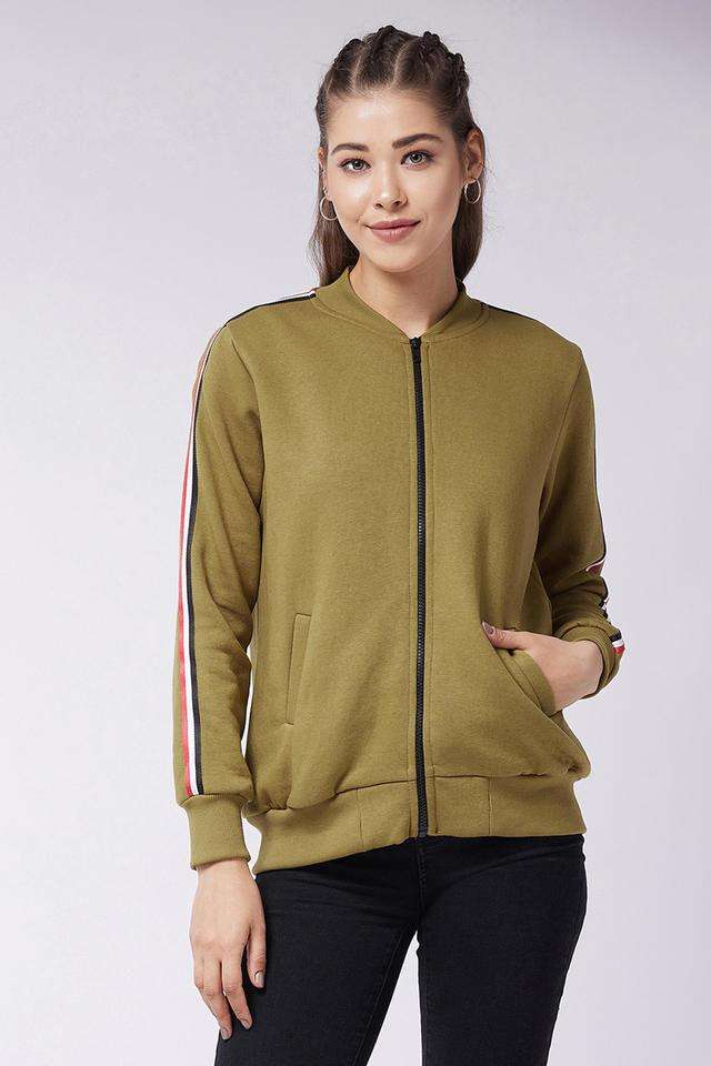 miss chase Solid V-Neck Blended Fabric Women's Casual Wear Jacket-picture-19
