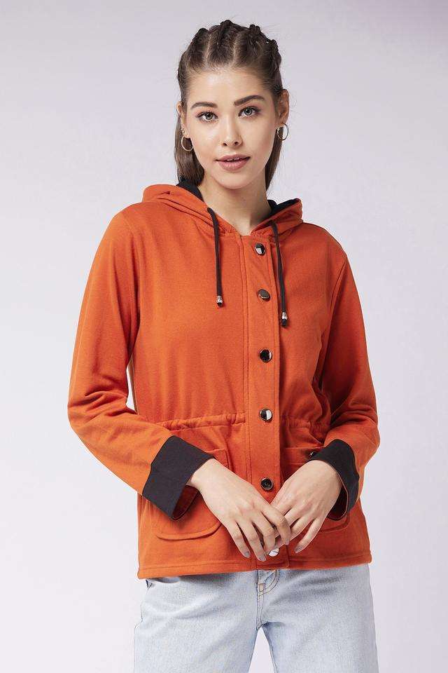 miss chase Solid Round Neck Blended Fabric Women's Casual Wear Jacket-picture-36