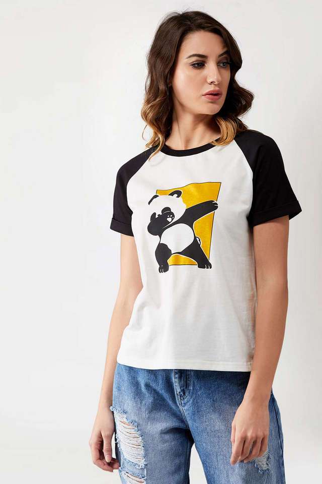 miss chase Printed Cotton Round Neck Women T-Shirt-picture-20