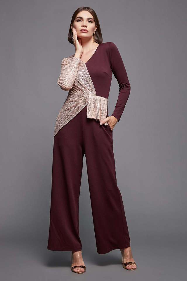 miss chase Embellished Full Sleeves Polyester Women's Full Length Jumpsuit-picture-35
