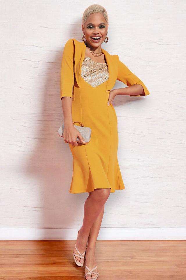 miss chase Embellished Sweetheart Neck Polyester Women Dress-picture-29