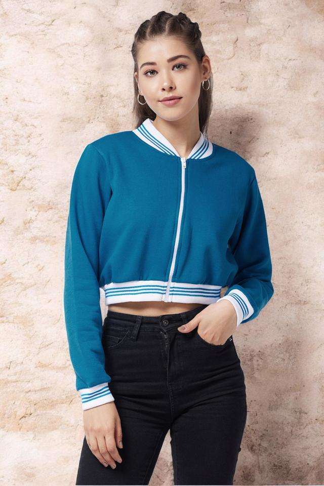 miss chase Solid V-Neck Blended Fabric Women's Casual Wear Jacket-picture-23