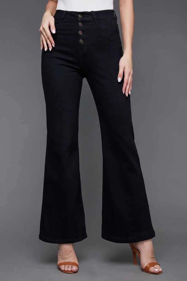 miss chase High Rise Heavy Wash Denim Relaxed Fit Women's Jeans-picture-32