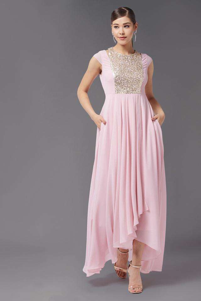 miss chase Embellished Round Neck Polyester Women Dress-picture-44