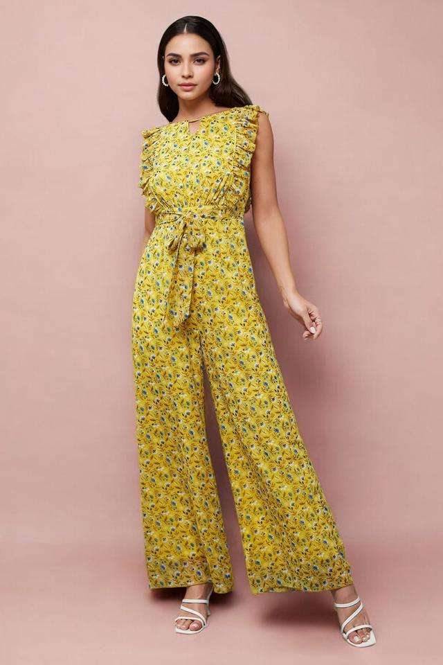 miss chase Floral Sleeveless Polyester Women's Ankle Length Jumpsuit-picture-34