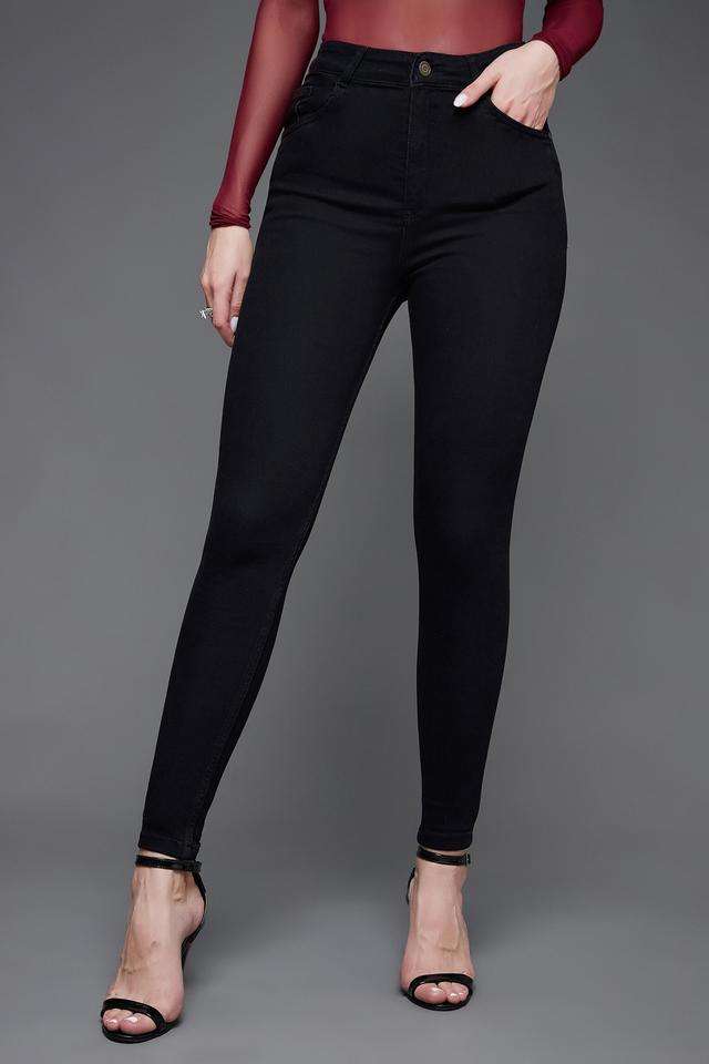 miss chase High Rise Heavy Wash Denim Skinny Fit Women's Jeans-picture-40