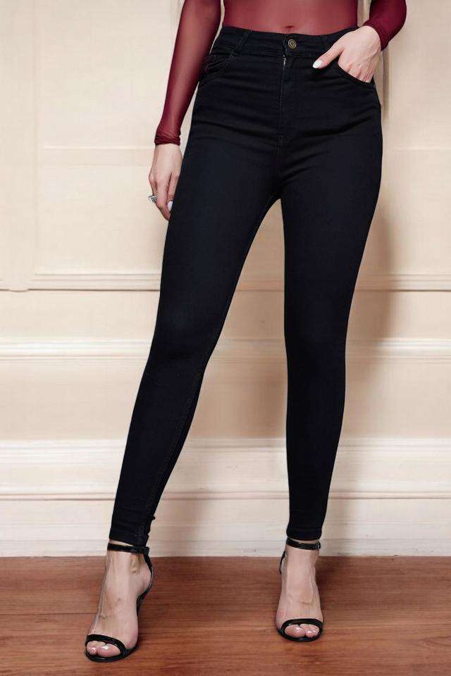 miss chase High Rise Heavy Wash Denim Skinny Fit Women's Jeans-picture-41