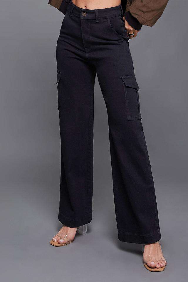 miss chase High Rise Heavy Wash Denim Relaxed Fit Women's Jeans-picture-21