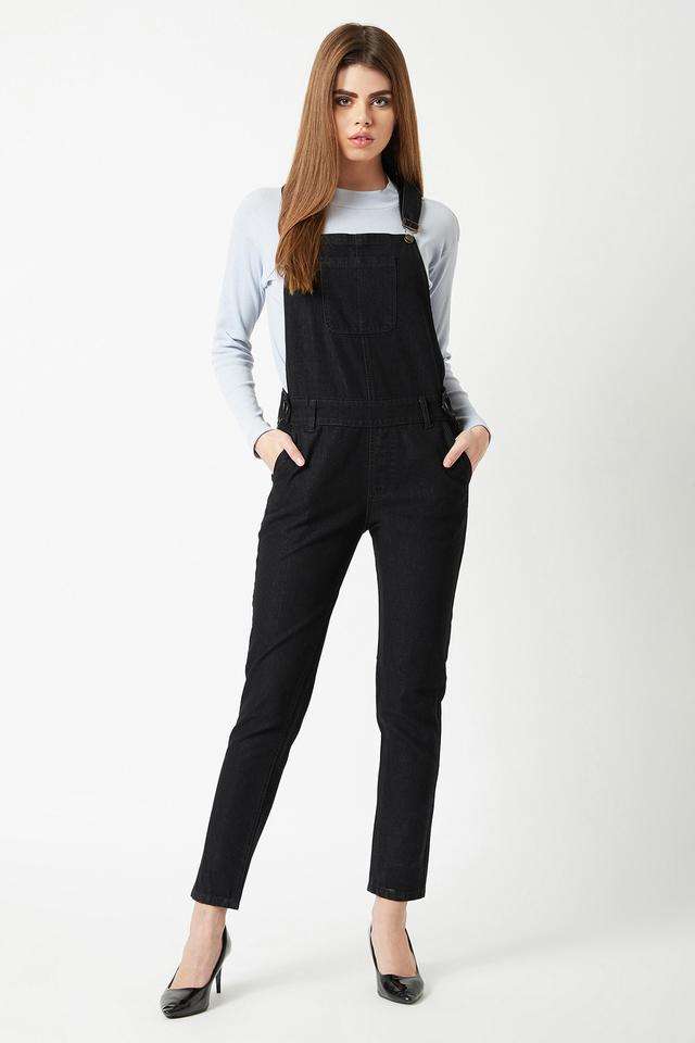 miss chase Solid Denim Women's Ankle Length Jumpsuit-picture-23