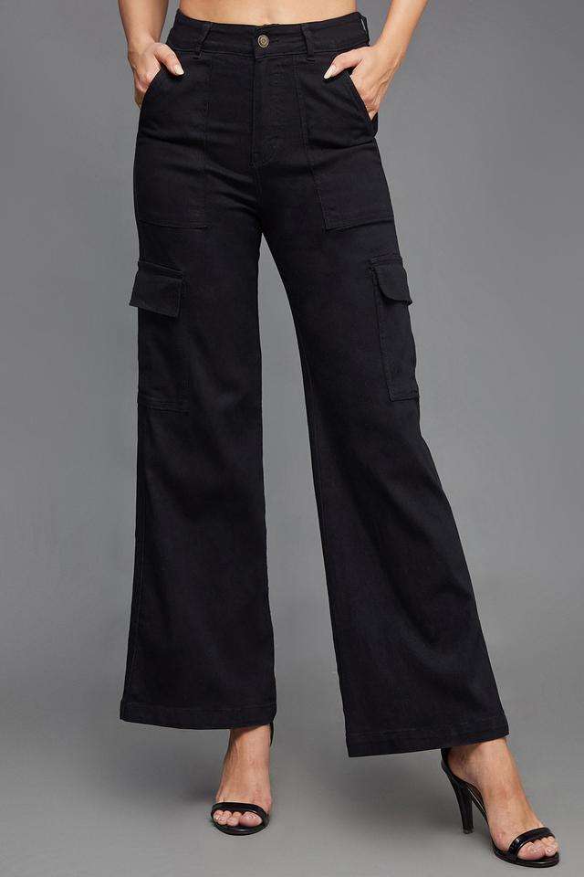 miss chase High Rise Heavy Wash Denim Relaxed Fit Women's Jeans-picture-30