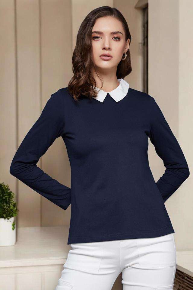 miss chase Solid Cotton Round Neck Women Top-picture-36