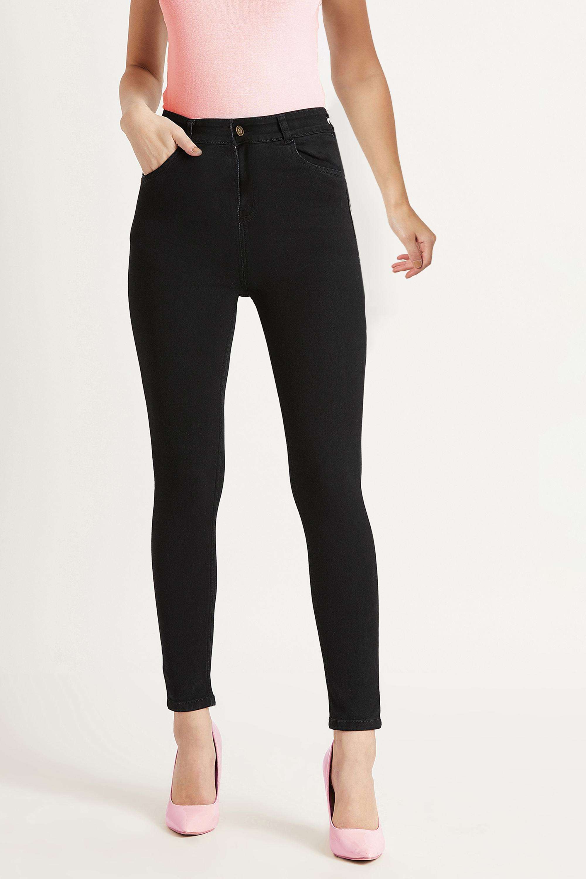 miss chase Solid Skinny Fit Cotton Women's Casual Wear Jeans-picture-37