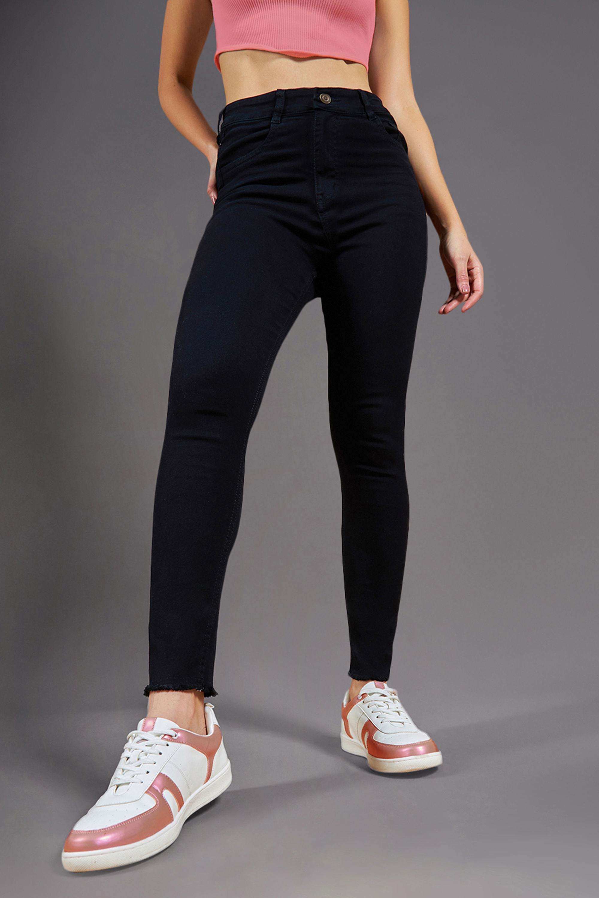 miss chase Solid Skinny Fit Cotton Women's Casual Wear Jeans-picture-36