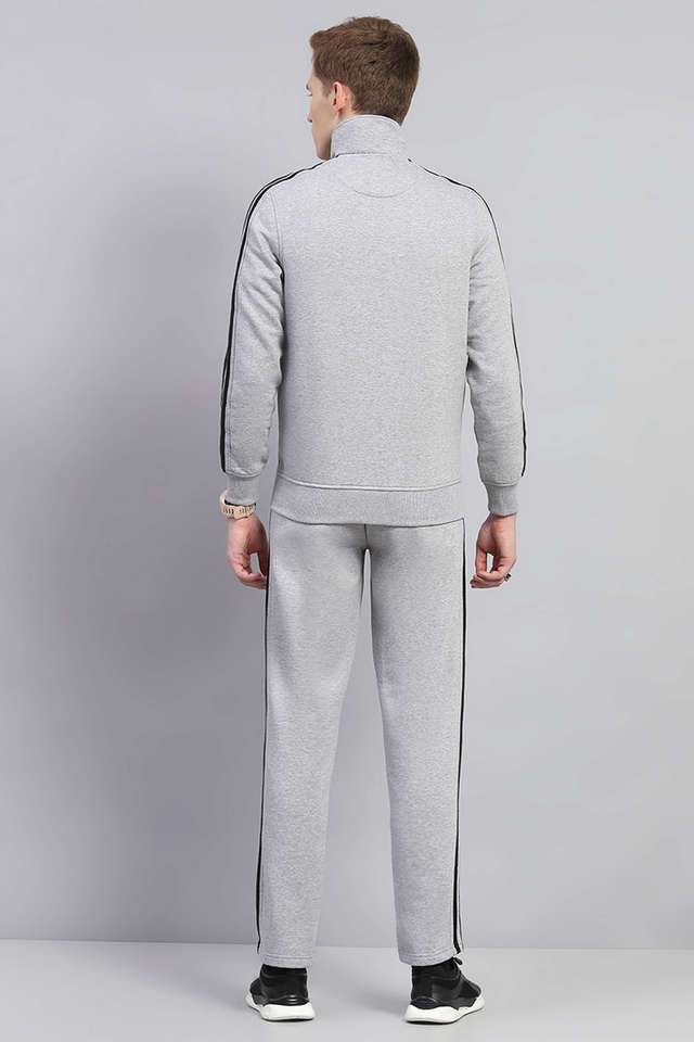 Solid-Cotton-Blend-Regular-Fit-Men-s-Tracksuit