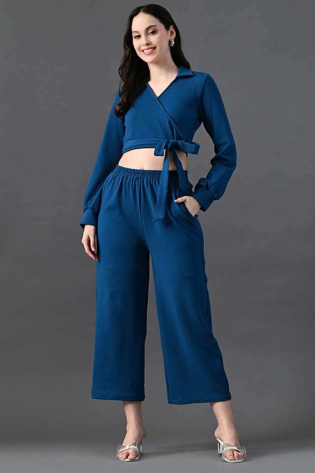 myshka Solid Ankle Length Polyester Woven Women's Co-Ord Set-picture-17