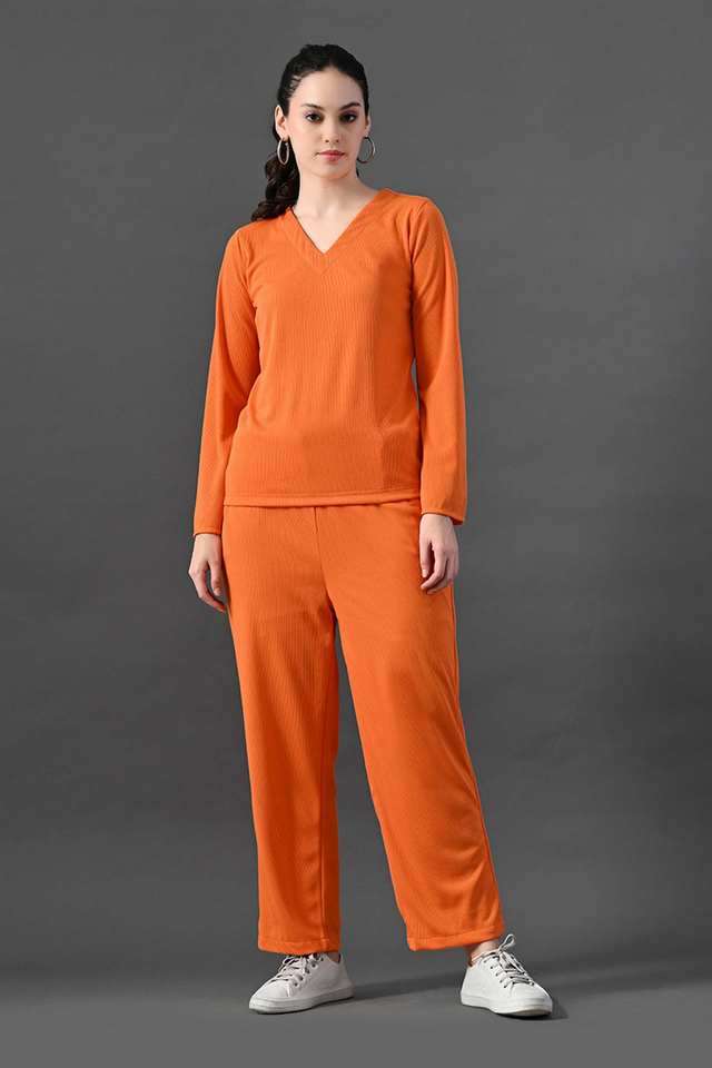 myshka Solid Ankle Length Polyester Woven Women's Co-Ord Set-picture-25