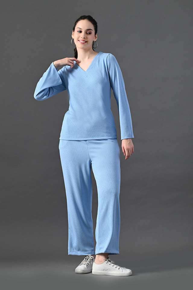 myshka Solid Ankle Length Polyester Woven Women's Co-Ord Set-picture-13