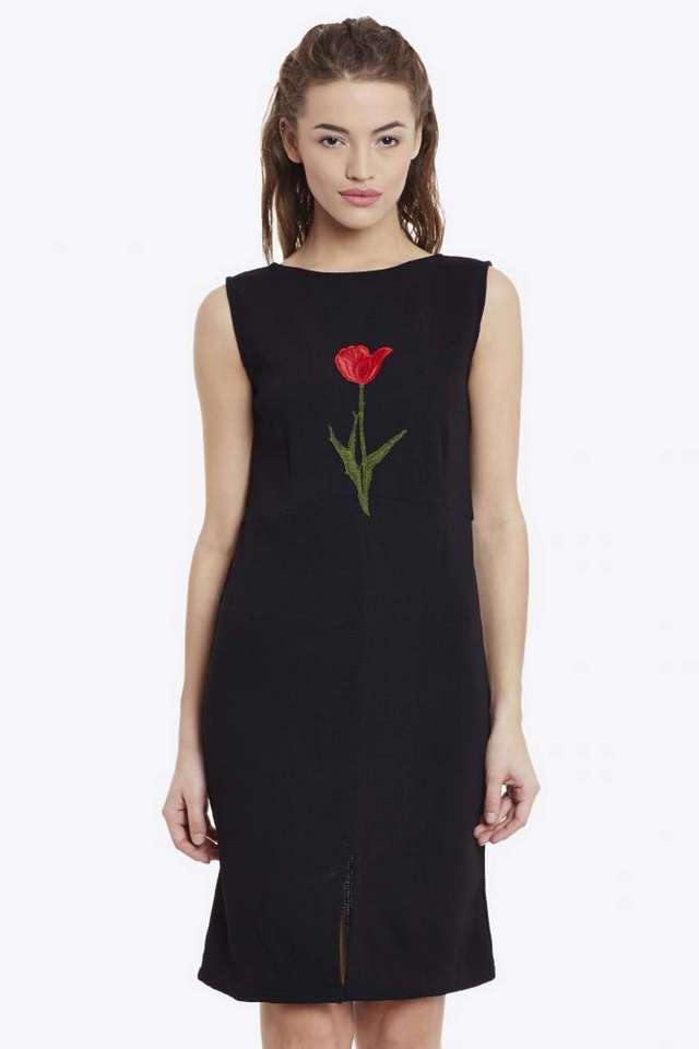 miss chase Embroidered Round Neck Polyester Women Dress-picture-35