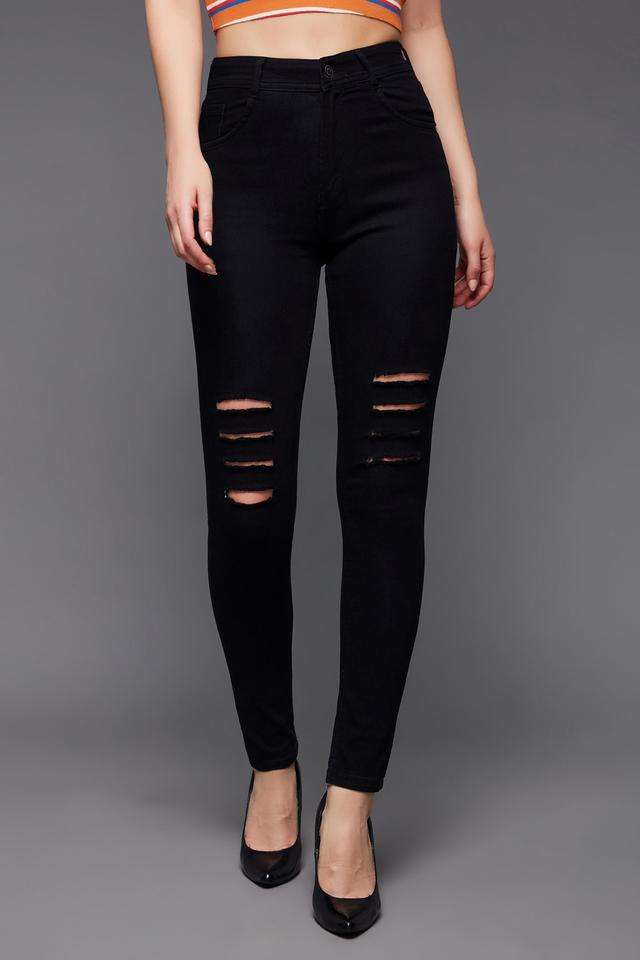 miss chase High Rise Heavy Wash Denim Slim Fit Women's Jeans-picture-32