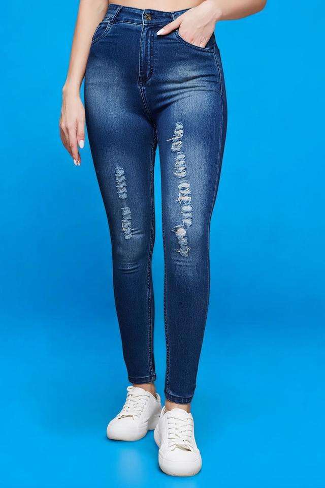 miss chase High Rise Heavy Wash Denim Skinny Fit Women's Jeans-picture-22