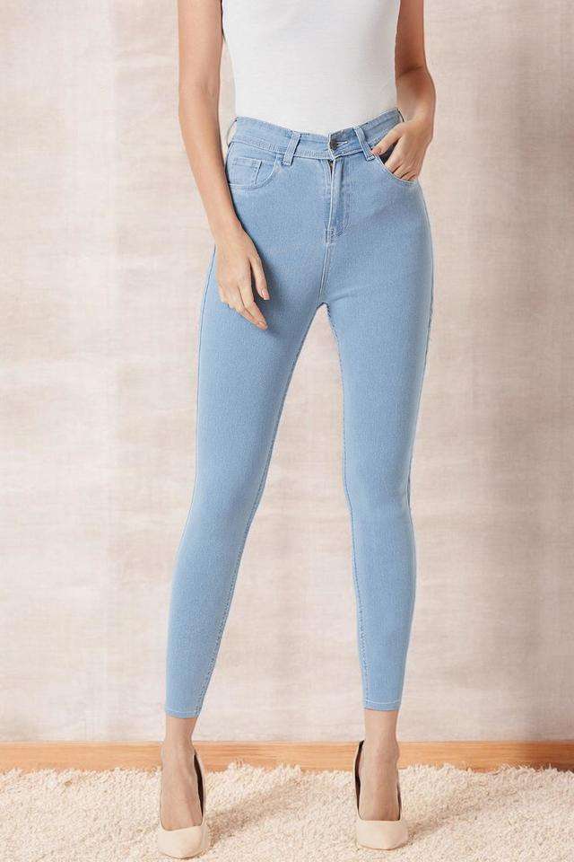 miss chase High Rise Acid Wash Denim Skinny Fit Women's Jeans-picture-19