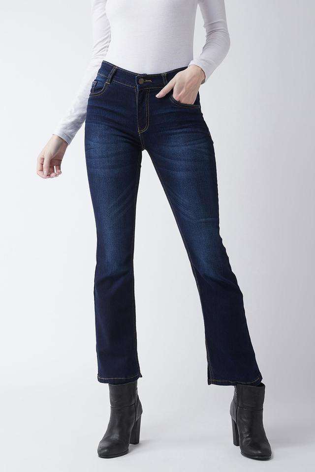 miss chase Mid Rise Light Wash Denim Bootcut Fit Women's Jeans-picture-38