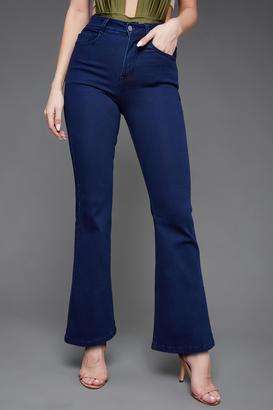miss chase High Rise Dark Wash Denim Bootcut Fit Women's Jeans-picture-33