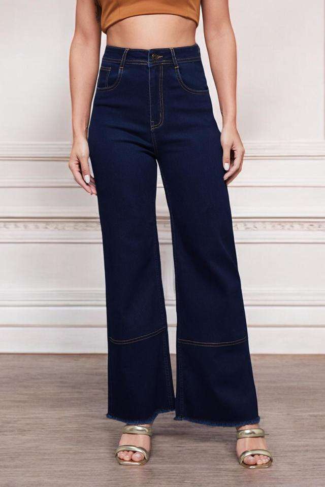 miss chase High Rise Light Wash Denim Relaxed Fit Women's Jeans-picture-10