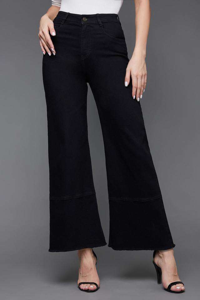 miss chase High Rise Heavy Wash Denim Relaxed Fit Women's Jeans-picture-43
