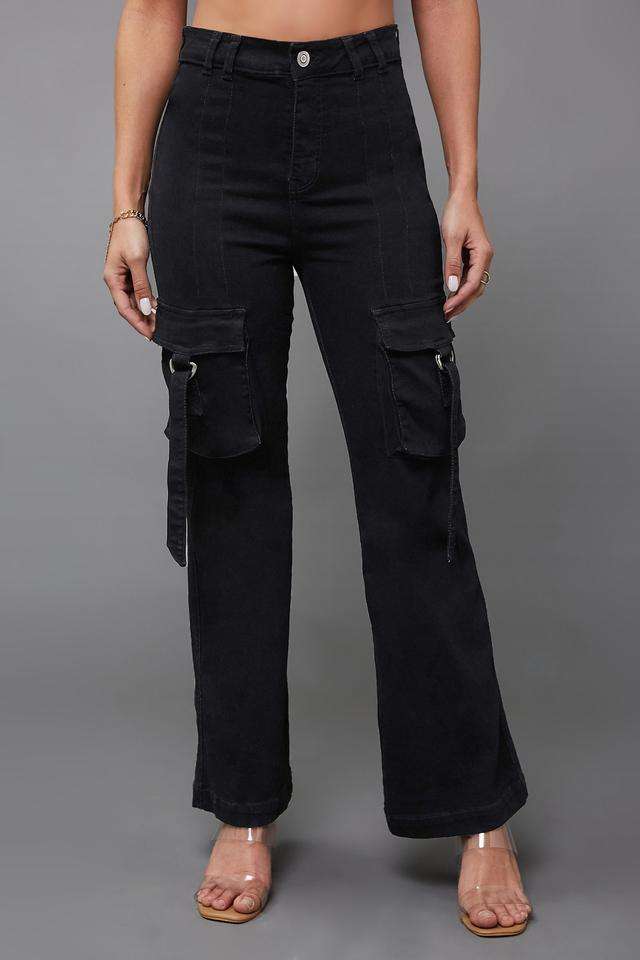 miss chase High Rise Heavy Wash Denim Bootcut Fit Women's Jeans-picture-29