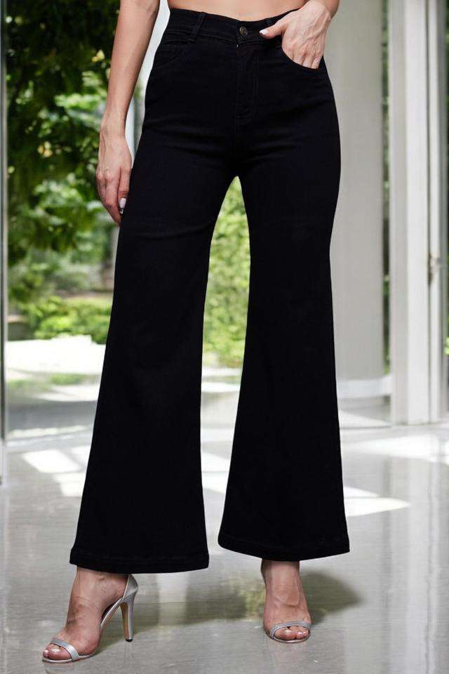 miss chase High Rise Heavy Wash Denim Relaxed Fit Women's Jeans-picture-46