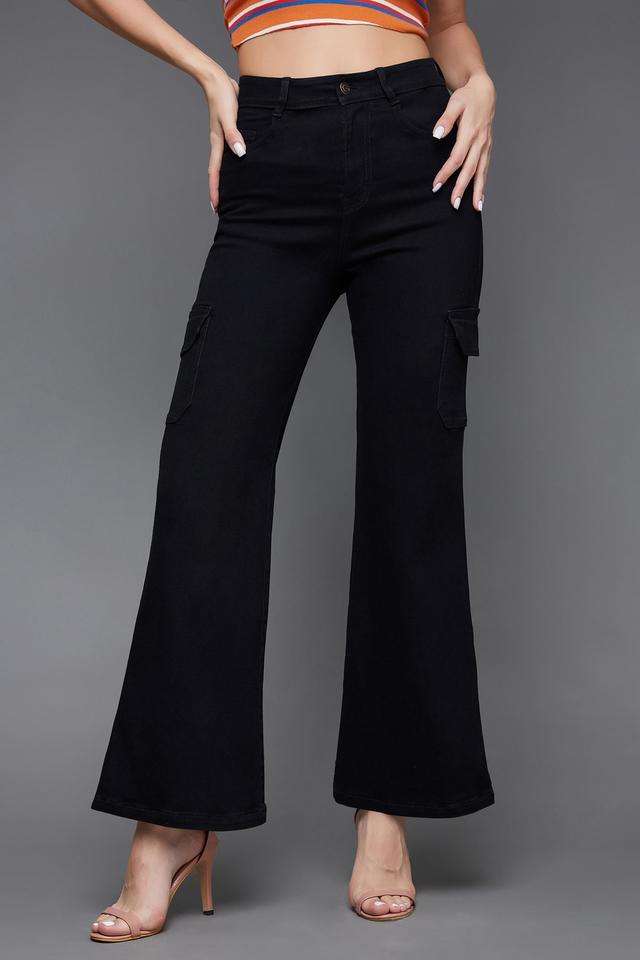 miss chase High Rise Heavy Wash Denim Relaxed Fit Women's Jeans-picture-33