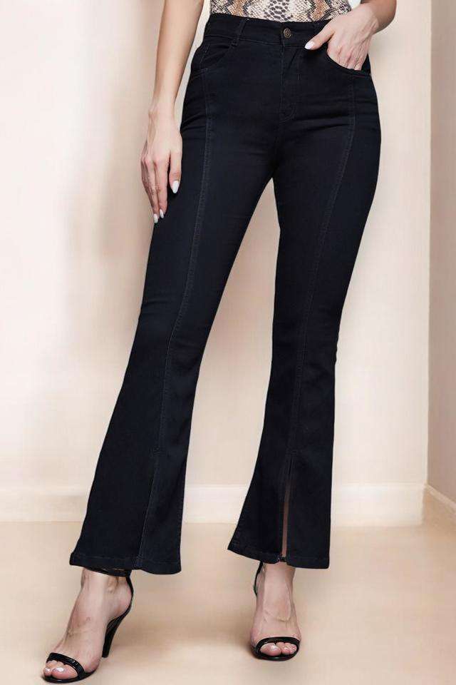 miss chase High Rise Heavy Wash Denim Bootcut Fit Women's Jeans-picture-23