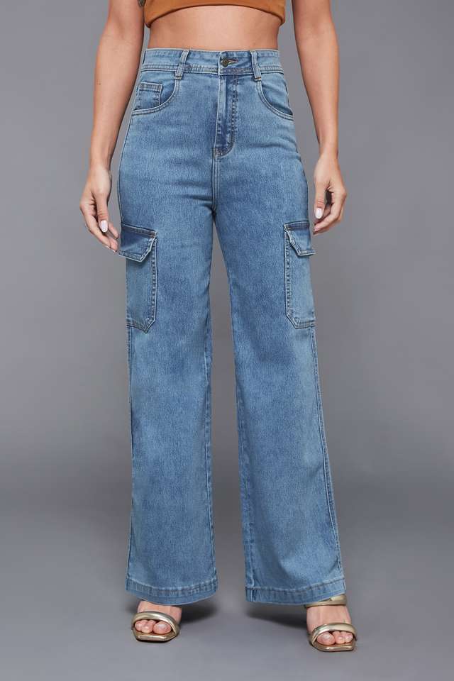 miss chase High Rise Heavy Wash Denim Relaxed Fit Women's Jeans-picture-27