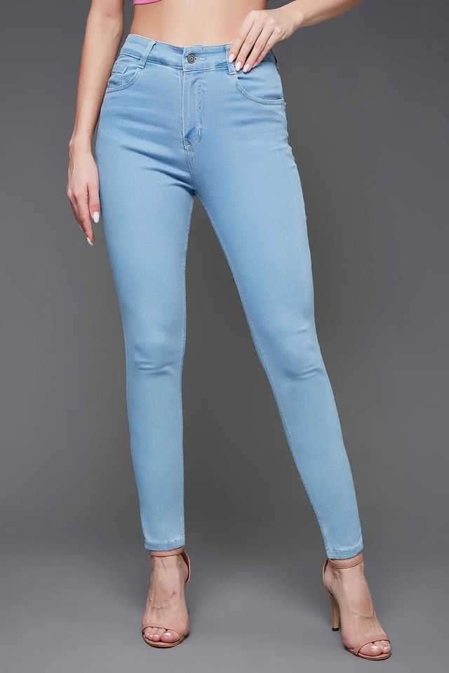 miss chase High Rise Acid Wash Denim Skinny Fit Women's Jeans-picture-20