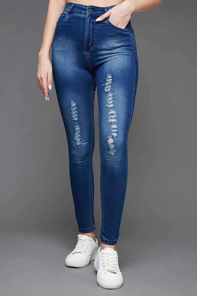 miss chase High Rise Heavy Wash Denim Skinny Fit Women's Jeans-picture-17