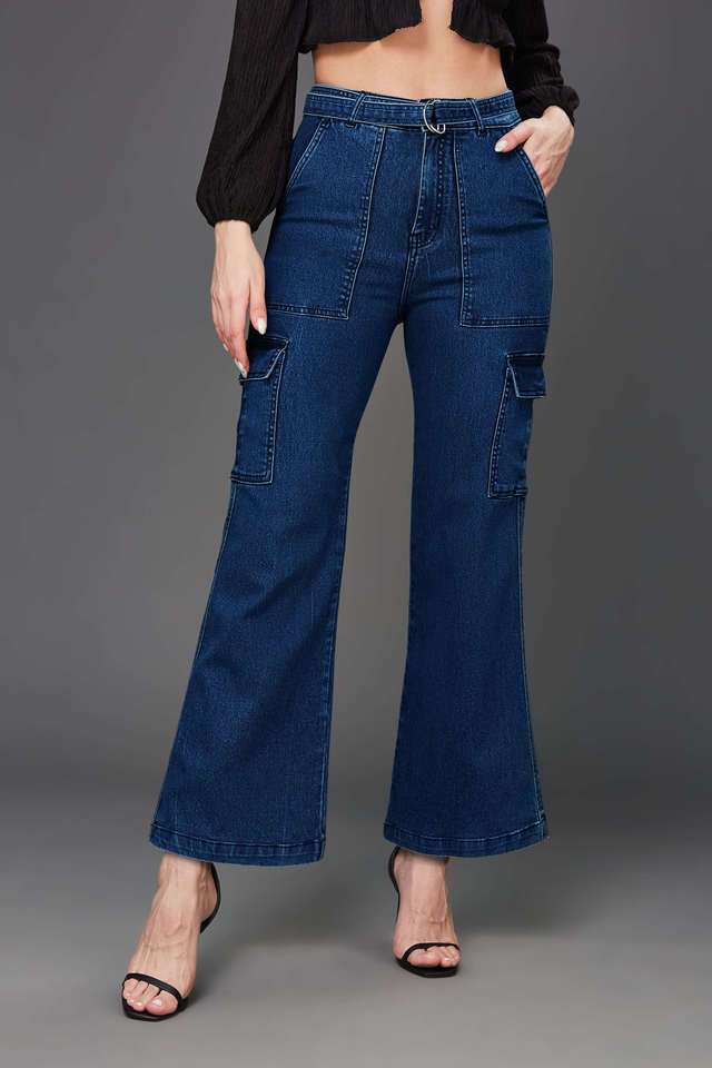 miss chase High Rise Cotton Relaxed Fit Women's Jeans-picture-13