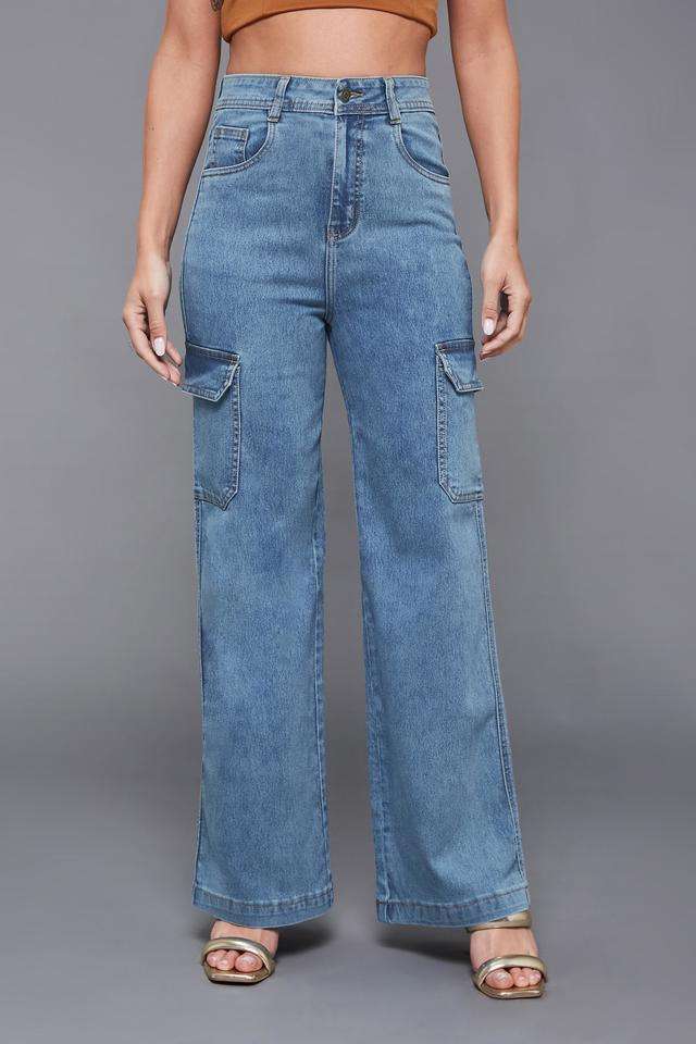 miss chase High Rise Heavy Wash Denim Relaxed Fit Women's Jeans-picture-29