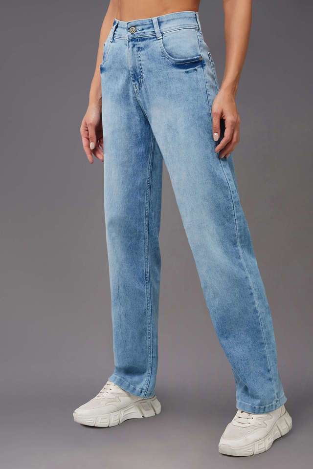 miss chase High Rise Cotton Relaxed Fit Women's Jeans-picture-34