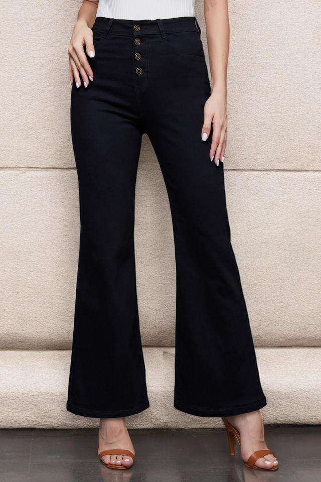 miss chase High Rise Heavy Wash Denim Relaxed Fit Women's Jeans-picture-24