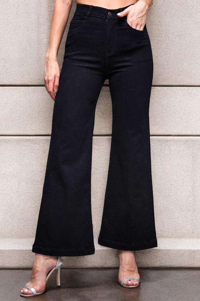 miss chase High Rise Heavy Wash Denim Relaxed Fit Women's Jeans-picture-34